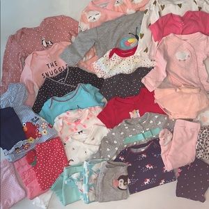 Lot of baby girl clothes - various brands